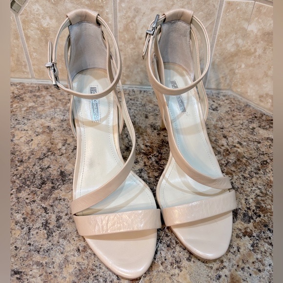 BCBGeneration Diego Nude Ankle Strap Heels Size 8 1/2 - Picture 5 of 10